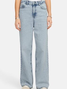 Wide Leg Light Blue Women's Jeans